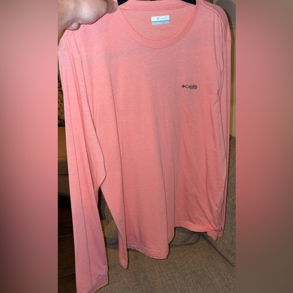Columbia Soft Pink/Peach Long Sleeve Top